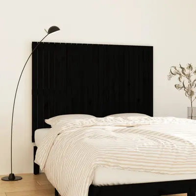 vidaXL Tăblie de pat pentru perete, negru, 159,5x3x90 cm