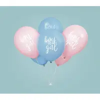 Baloane latex boy or girl 30 cm 8 buc