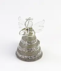 Decoratiune Craciun - Glass Angel, glitter