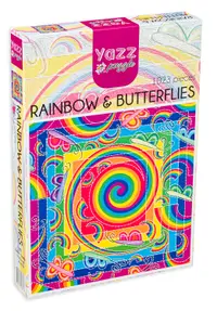 Puzzle Yazz Puzzle din 1023 de piese - Curcubeu și fluturi