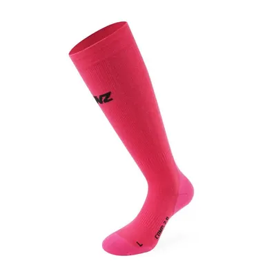 Sosete schi LENZ Compression 2.0 Merino, roz, gamba 32-38 cm