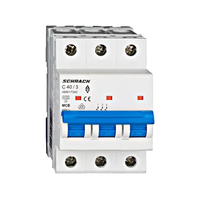Intrerupator automat tripolar MCB, AMPARO 6kA, C 40A, 3P