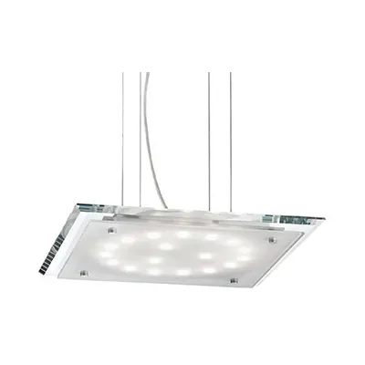 Pendul Pacific, 18 LED, L:380 mm, H:200/1100 mm, Transparent