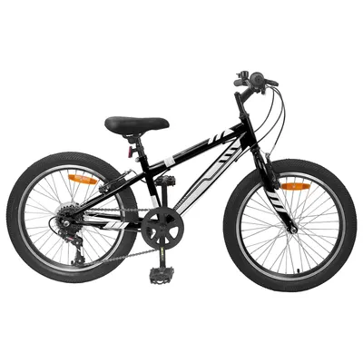 vidaXL Bicicletă Montană 20 Inci 6-Viteză pentru 5-8 ani Negru