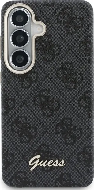 Husă Guess – 4G Script Metal Logo, Galaxy S26, MagSafe, negru