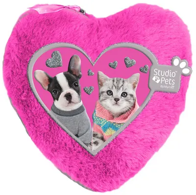 Penar de plus Paso Studio Pets - Inimioara, roz