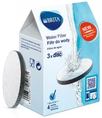 Discuri filtrante BRITA - pentru sticle Active si Vital, 3 buc., albe