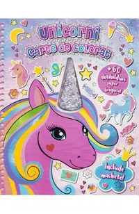 Unicorni. Carte de colorat cu machete
