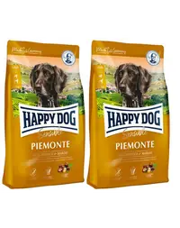 HAPPY DOG Supreme Piemonte 8 kg (2 x 4 kg) rata, castane si peste hrana caine