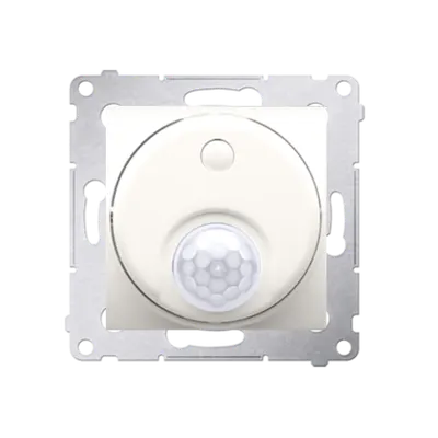 Intrerupator cu releu si senzor de miscare, cu protectie impotriva accesului neautorizat necesita instalatie 3 fire, crem