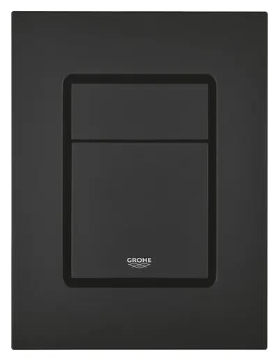 Placa de actionare Grohe, Skate Cosmopolitan wall plate S, marimea S, dubla actionare, 130 x 172 mm, verticala, negru