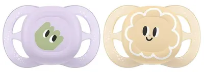 Suzete Philips Avent Ultra Start - 0-2 luni, 2 buc, ochii