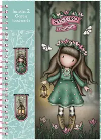 Agendă cu 2 semne de carte Santoro Gorjuss In The Forest - Woodland Wildflower