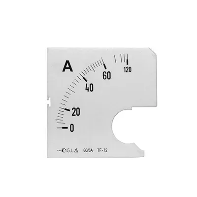 Placa pentru ampermetru gol 72x72mm nplaca (pentru 02-673) - 400A