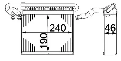 Evaporator Aer Conditionat Potrivit Ford C-Max Ii, Focus Iii, Focus Iii Hatchback, Focus Iii Kombi, Grand C-Max, Tourneo Connect V408 Nadwozie Wielko, Transit Connect 1.0-Electric 04.10