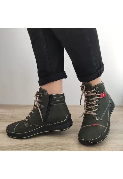 Ghete Casual Dama 51545-54 Verzi - Green - Verde
