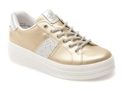 Pantofi sport REMONTE aurii, D1C10, din piele ecologica