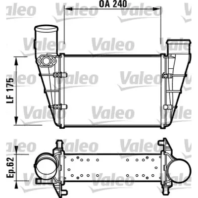 Intercooler, compresor VALEO 817625