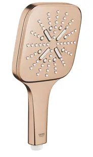 Para de dus Grohe Rainshower SmartActive Cube 130 26582DL0, 1/2 inch, universala, 3 pulverizari, anti-calcar, mat, Warm sunset
