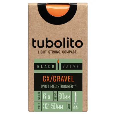 Camera de aer - Tubo-Cx/Gravel-All-Sv60 - Negru - Tubolito