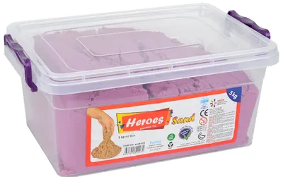 Nisip kinetic Heroes - 5 kg, violet
