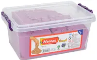 Nisip kinetic Heroes - 5 kg, violet