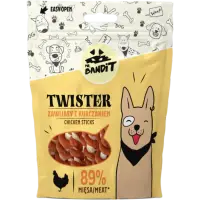 Recompense pentru caini Mr. Bandit Twister Sticks cu pui 80 gr