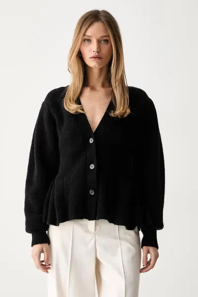 Rotate cardigan pentru femei cu lână