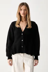 Rotate cardigan pentru femei cu lână