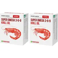 Pachet Super Omega 3-6-9 Krill Oil 30cps+30cps