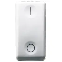 Intrerupator unidirectional 2P 250Vac 16A simbol 0/I, 1 modul Gewiss System GW20503, alb