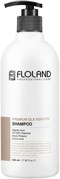 Floland Premium Silk Keratin Șampon cu cheratină de mătase, 530 ml
