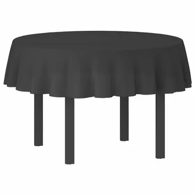 vidaXL Țesătură pentru masă Rotund Gri închis Ø 180 cm Poliester