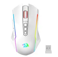 Mouse Gaming Redragon Nix, Wired, Wireless, Bluetooth, iluminare RGB (Alb)