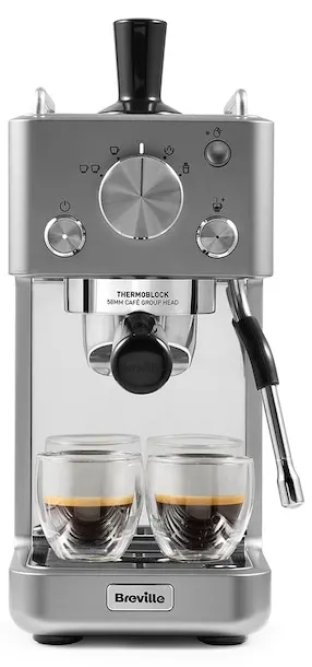 Espressor Breville – Barista Slimline VCF185X-01, 15 bar, 1,1 l, argintiu