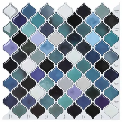 vidaXL Placă Lanturn 50 buc. Verde-albăstrui 27 x 27 cm