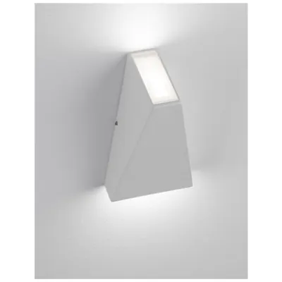 Aplica MILEY Nisipiu Alb Aluminiu & Sticla LED 6 Wat 230Volt 397Lm 3000K IP54 Deschis sus & jos