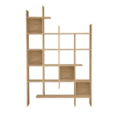 Biblioteca MANCO, stejar, 122x25,5x188 cm