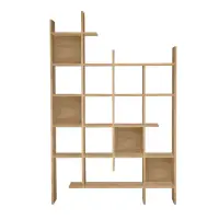 Biblioteca MANCO, stejar, 122x25,5x188 cm