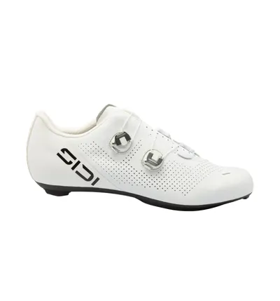 Pantofi de ciclism rutier Ergo 6S talpă carbon alb