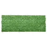 vidaXL Paravan de balcon, frunze verzi, 400x150 cm