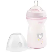 Chicco Natural Feeling Girl biberon pentru sugari 6m+ 1 buc