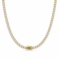 Colier Monaco Tennis Gold cu Aur 4MM