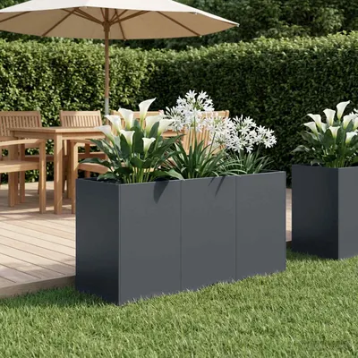 vidaXL Vază pentru Grădină Antracit 120 x 40 x 60 cm