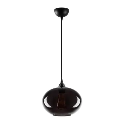Lustră cu abajur din sticlă ø 27 cm Smoked – Opviq lights