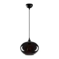 Lustră cu abajur din sticlă ø 27 cm Smoked – Opviq lights