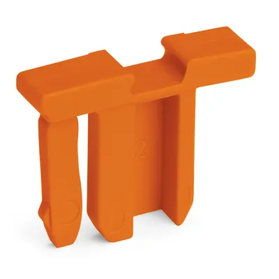 Pin cover; with marker slot for miniature WSB; orange