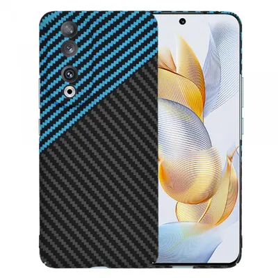 Husa pentru Honor 90, Techsuit, Carbonite FiberShell, Neagra Bleu