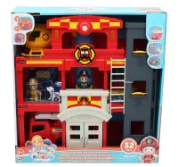 Set de joaca, Tiny Kiddom, Sectia de pompieri, 32 piese