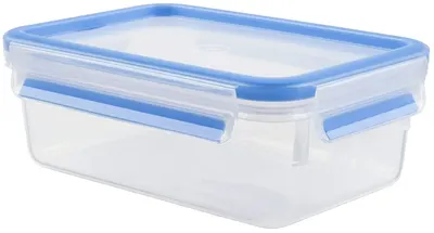 Cutie pentru alimente Tefal - Clip & Close, K302121212, 1 L, albastru